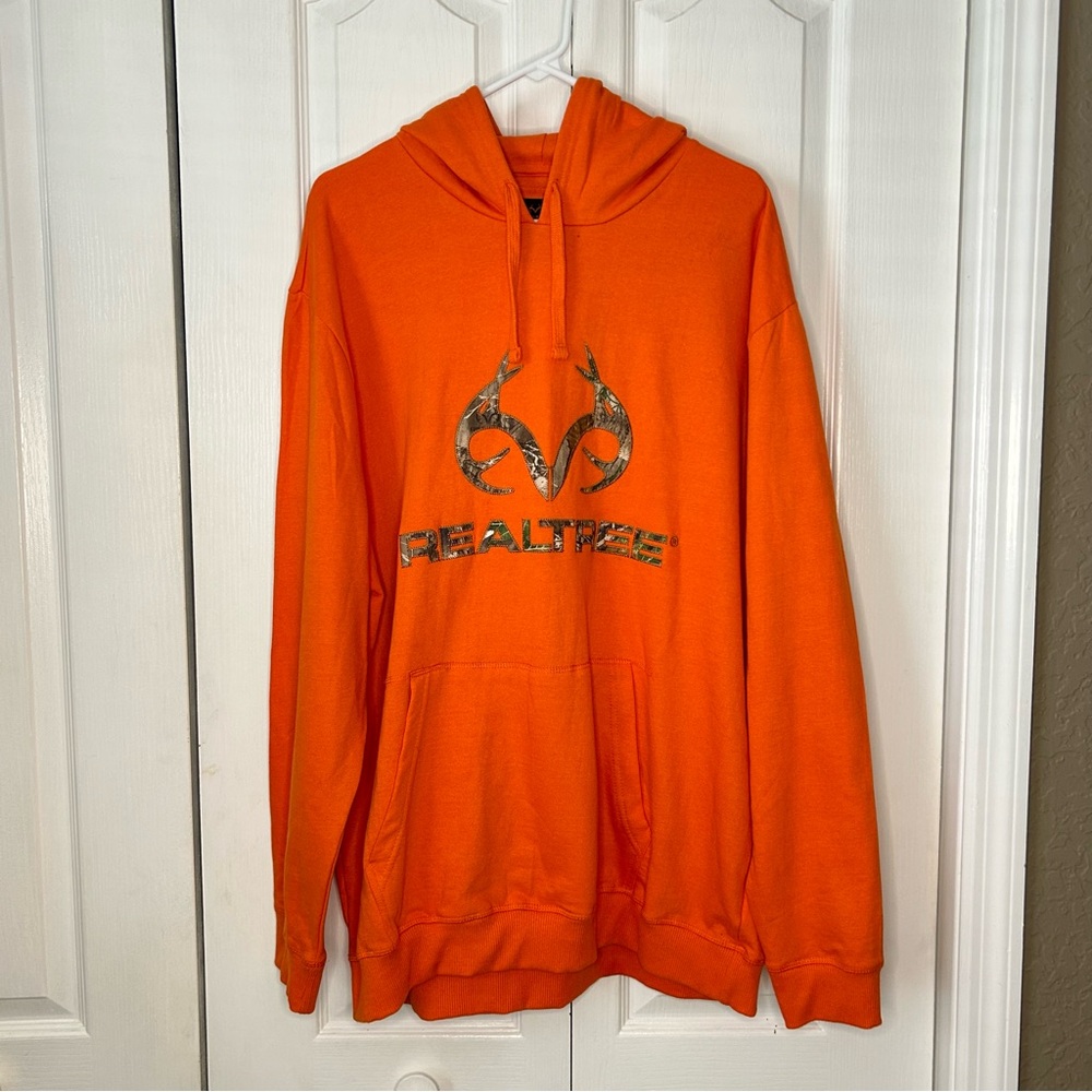 Realtree Men's Orange Hooded Sweatshirt